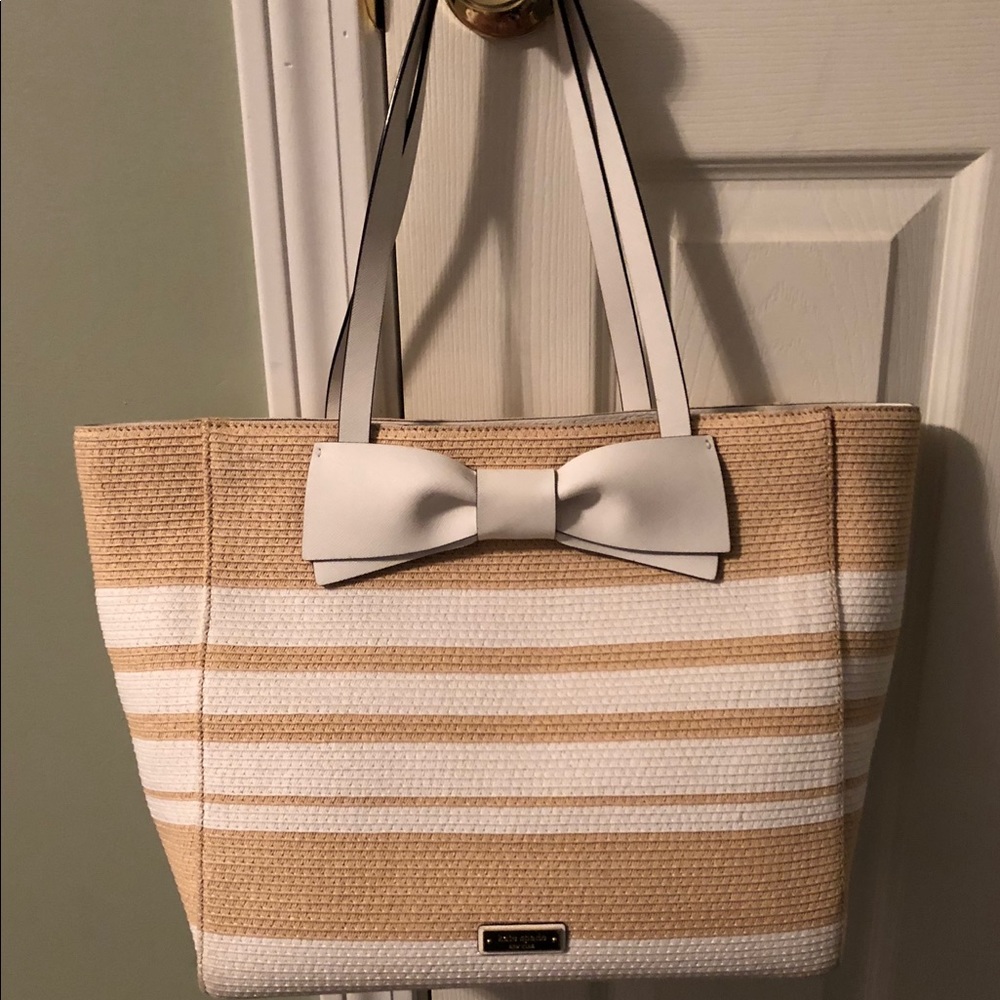 Kate Spade Clement Street Blair Woven Straw Tote